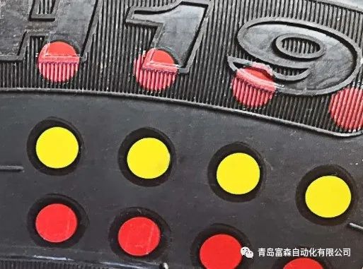 輪胎均勻性、動平衡檢測結(jié)果新型色帶標(biāo)識系統(tǒng)方案